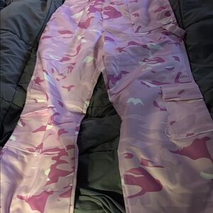 Pink Camouflage Cargo Pants